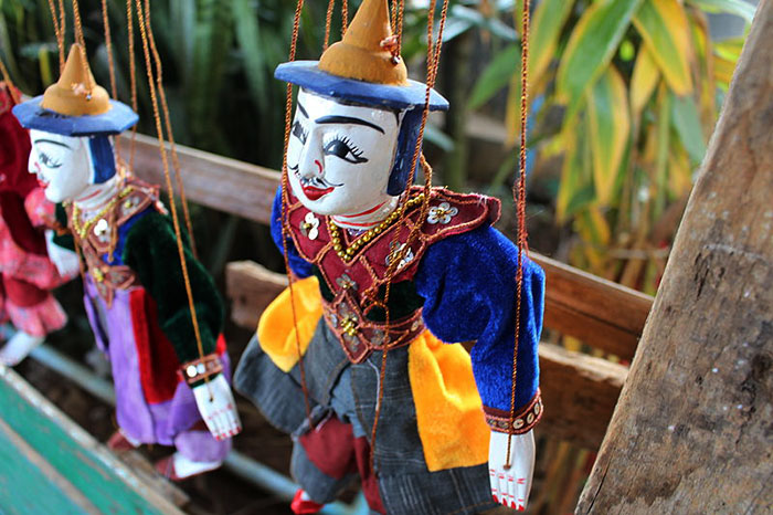 artisanat Mandalay marionnettes
